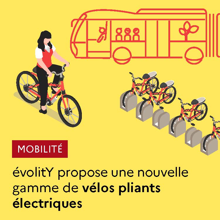 évolity propose une nouvelle gamme de vélos pliants électriques