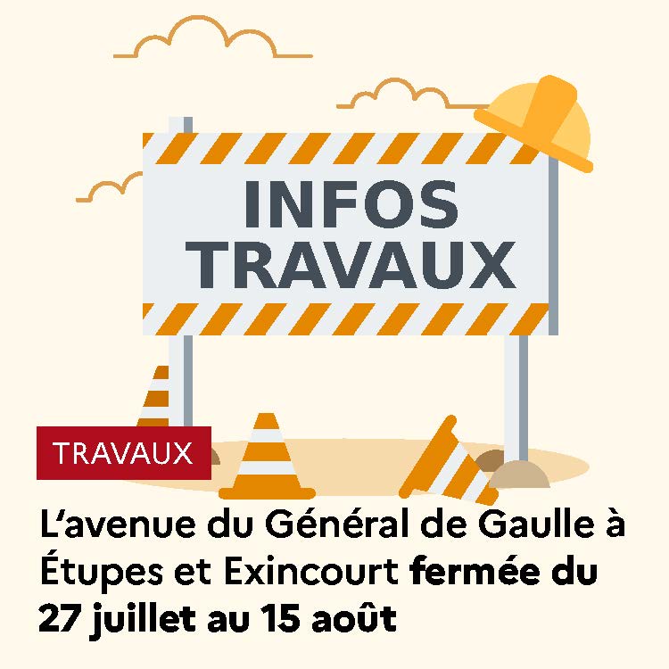 Travaux d'assainissement : l’avenue du Général de Gaulle à Étupes et Exincourt fermée 