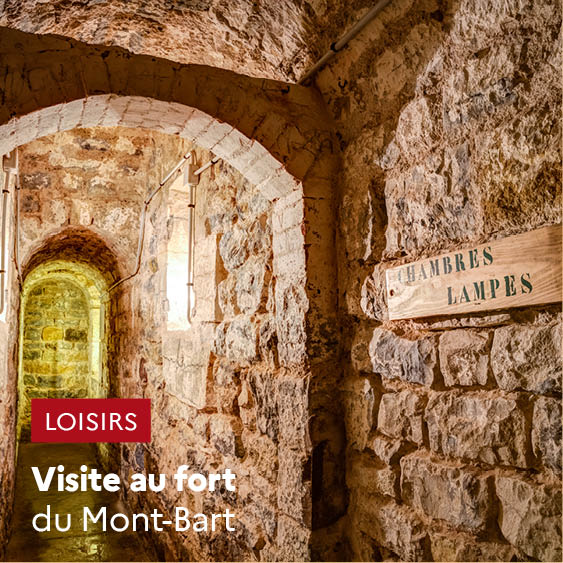 Visite au fort du Mont-Bart