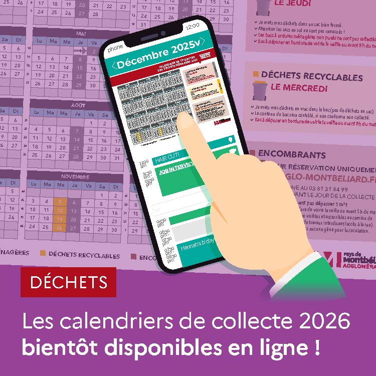 Les calendriers de collectes 2026 bientôt disponibles en ligne !